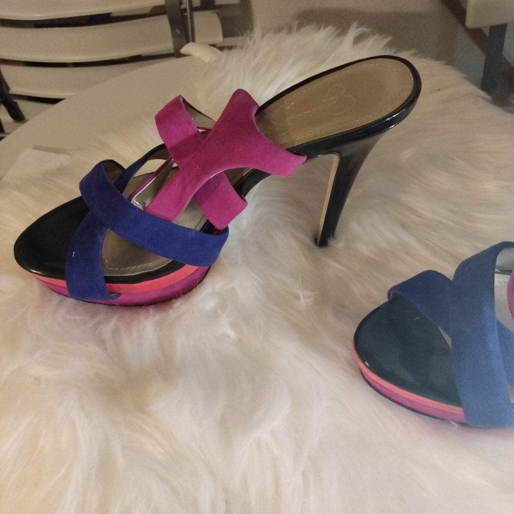 multi colored heels - Picture 3 of 4